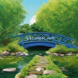 在青山绿水之间，我想牵着你的手，走过这座桥，桥上是绿叶红花，桥下是流水人家，桥的那头是青丝，桥的这头是白发。