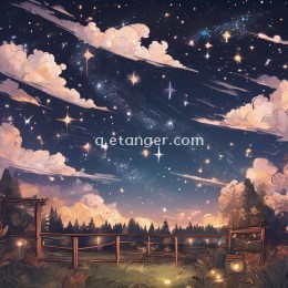 为了照亮夜空，星星才站在天空的高处。